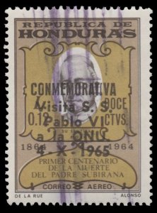 HONDURAS AIRMAIL STAMP 1966. SCOTT: C384. USED. # 2