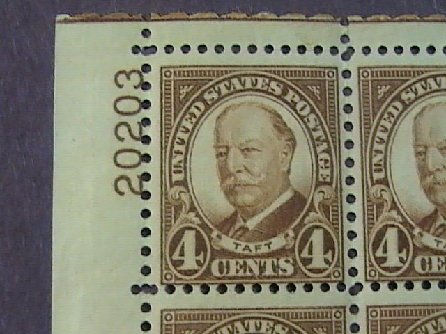 U.S.# 685-MINT/NEVER HINGED---UL---PLATE # BLOCK 4---1930