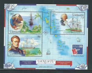 Vanuatu 737a 1999 Explorers s.s. MNH