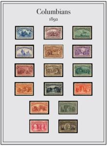 Philatic  images on 8 1/2 X 11' card stock. NOT stamps. Please see description.