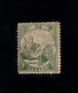 Liberia Scott #9 Used