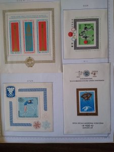 collection on pages Mongolia souvenir sheets 1961-82 CV $108