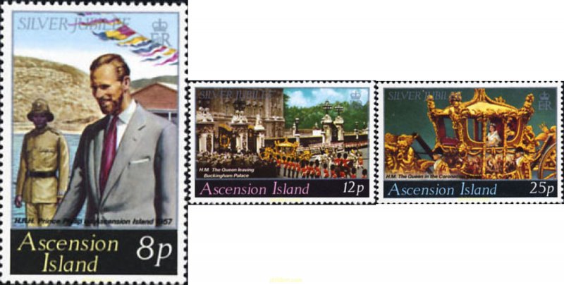 169737 MNH ASCENSION 1977 25 ANIVERSARIO DE LA CORONACION DE ISABEL II