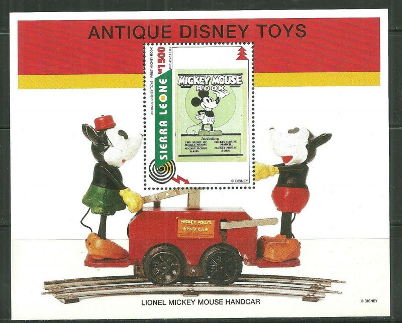 Sierra Leone MNH S/S 1842 Antique Disney Toys SCV 5.50