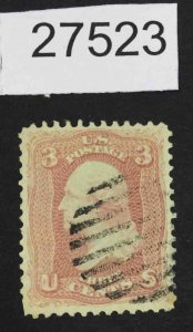 US STAMPS  #64b ROSE PINK USED LOT #27523