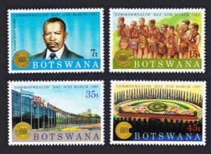 Botswana Commonwealth Day 4v SG#537-540 SC#325-328
