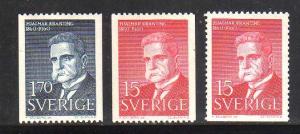 Sweden MNH sc# 564-6 Leaders 2010CV $3.65