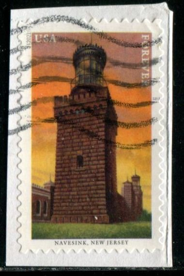 5622 (55c) Mid-Atlantic Lighthouses - Navesink SA. used on paper