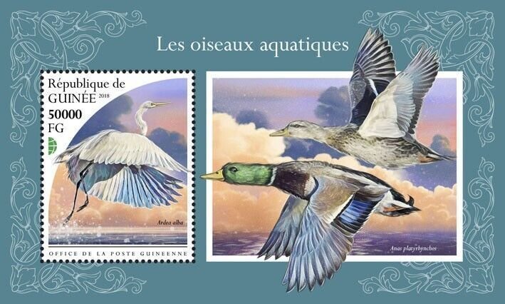 [950 39]- YEAR 2018 - GUINEA - WATER BIRDS       1V   complet set  MNH/**