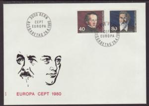 Switzerland 685-686 Europa 1980 U/A FDC