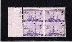 Scott 923 UL Pl #23145 Mint  - Steamship Issue