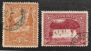 Tasmania 115-116 Wmk. 13 Used