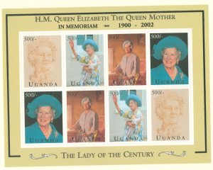 Uganda #1317v Mint (NH) Souvenir Sheet (Queen) (Royalty)