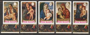 Cook Islands Scott 310-14 Unused HROG - 1971 Christmas Issue/Paintings-SCV $1.75