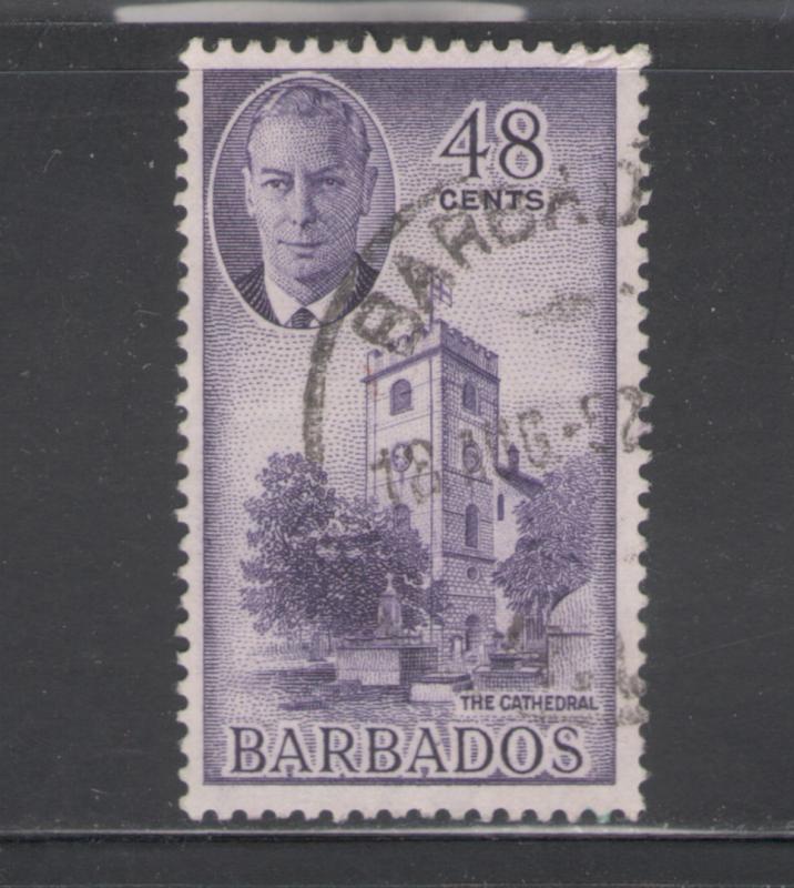Barbados 1950 King George VI 48c Scott # 224 Used