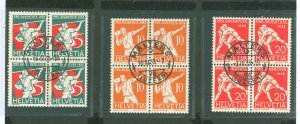 Switzerland #B61-B63 Used Multiple