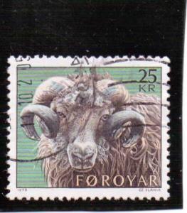 Faroe Islands  Scott#  42  Used