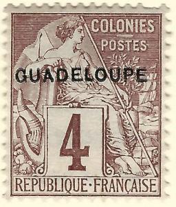 Guadeloupe SC #16 French Colony Fine Mint hr.....Make me an Offer!