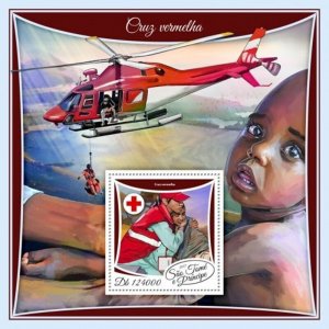St Thomas - 2017 Red Cross Organization - Souvenir Sheet - ST17512b