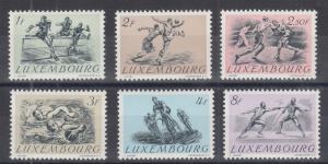 Luxembourg 1952 MNH Stamps Scott 280-285 Sport Olympic Games Cycling Football