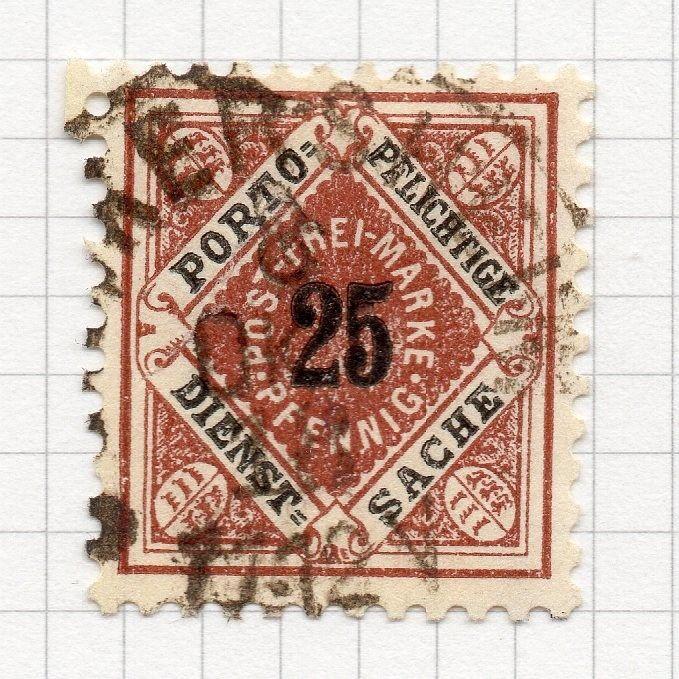 Wurttemberg 1917 Early Issue Fine Used 25pf. 291658