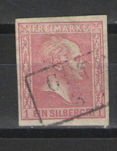 German States - Prussia 1858-60 Sc# 11  Used VG - Solid example