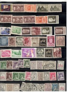 ROMANIA COLLECTION ON STOCK SHEET MINT/USED