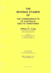 Priced Catalogue REVENUE STAMPS OF THE COMMONWEALTH OF AUSTRALIA & TERRITORIES