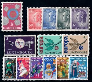 Luxembourg Luxemburg 1965 Complete Year Set  MNH