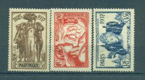 Martinique sc# 180-185 (2) mh cat value $11.20