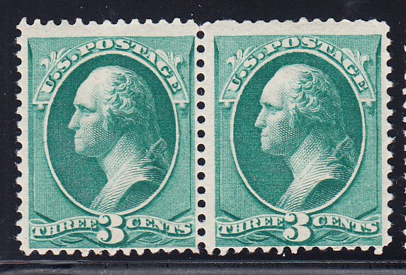 #184 Fine OG Pair P.O. Fresh and NEVER HINGED!