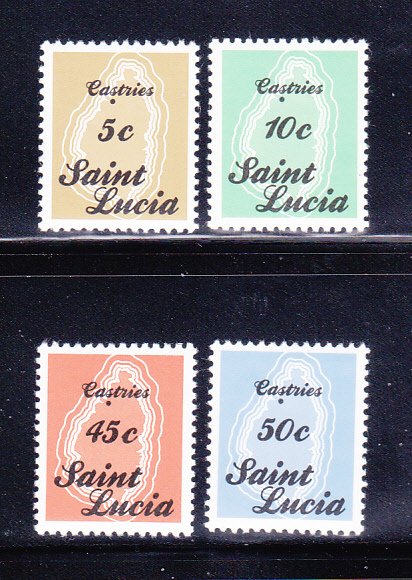 St Lucia 872-875 Set MNH Maps