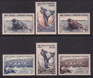 French Southern and Antarctic Territories 2-7 Animals MNH VF