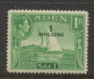 STAMP STATION PERTH Aden #43 KGVI Definitive Overprint Issue 1951 MLH CV$2.75.