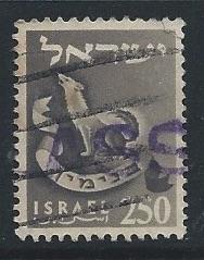 Israel  Scott # 116  used  single