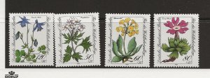 Germany Berlin 1983 Alpine Flowers  set of 4 sg.B665-8   MNH