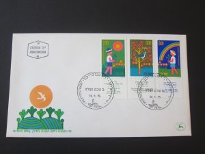 Israel 1975 Sc 552-4 FDC