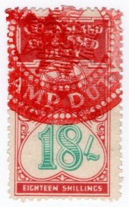 (I.B) Australia - Queensland Revenue : Impressed Duty 18/-