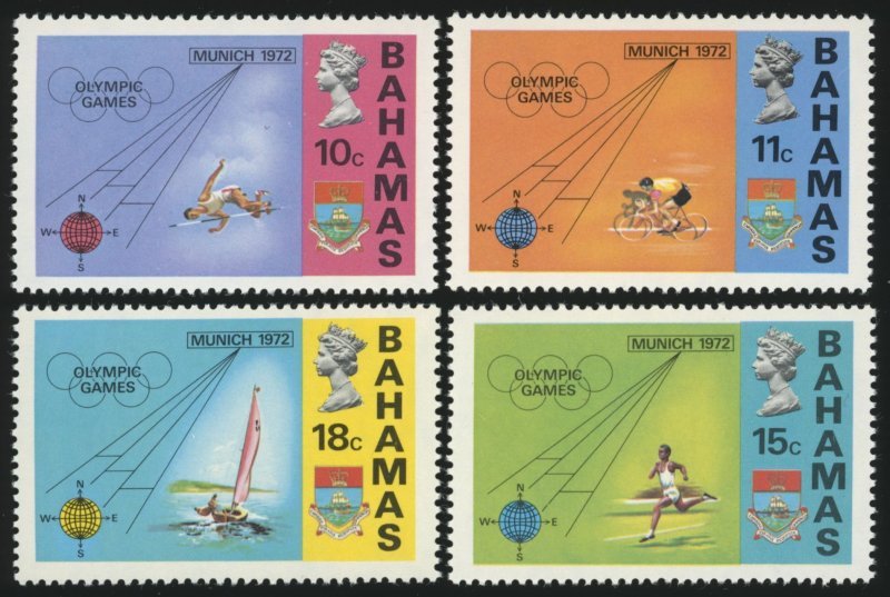 BAHAMAS Sc 335-58 MNH - 1972 - Olympics - Complete Set