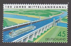 Germany # 2334,Mitteland Canal Centennial, Mint NH, 1/2 Cat.