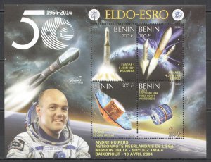 Vk079 2014 Space Eldo-Esro Gaia Europa 1 Ariane 5 Esro 1 Andre Kuipers 1Kb Mnh