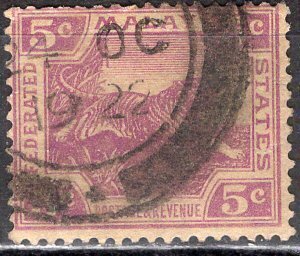 Malaya; 1928: Sc. # 58; Used Single Stamp