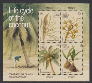 Cocos Islands 173-6 Coconut SS mnh