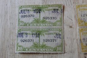 PHILIPPINES INTERNAL REVENUE 10 CENTAVOS PAIR USED