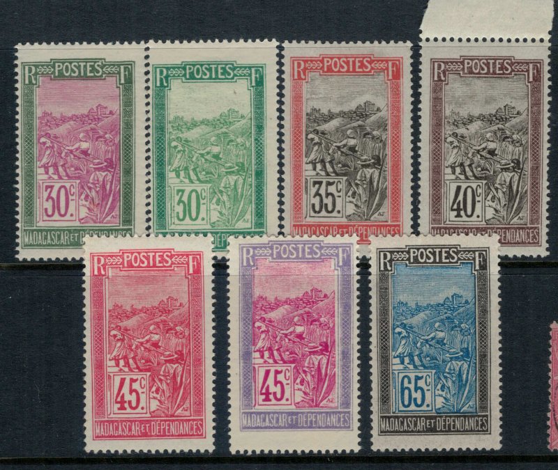 Madagascar #95-8,100-1,6*  CV $8.90