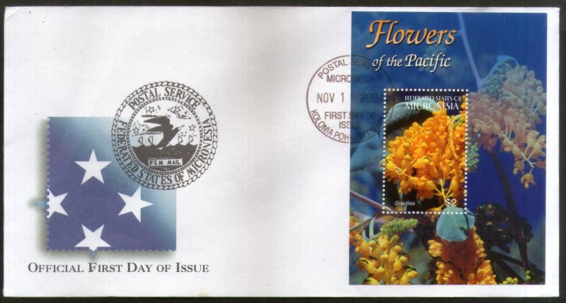 Micronesia 2004 Flower Flora Tree Plant Sc 610 M/s FDC # 16559