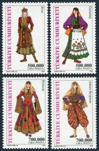 Turkey 2857-2860,MNH. Women's Clothing,2003.Sivas,Gaziantep,Rtzincan,Ankara.