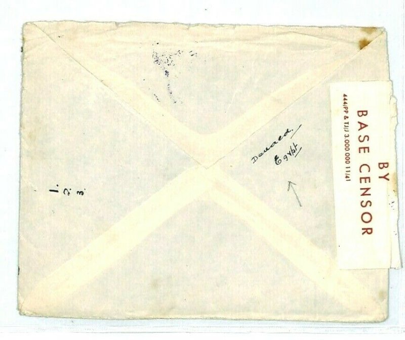 GB Cover FORCES CENSOR *Deceased Egypt* WW2 1942 {samwells-covers} CV152