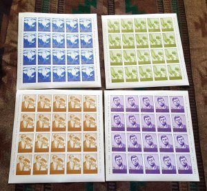 MAHRA STATE JFK COMPLETE SHEETS x9 $1,000 MINKUS CV OG NH U/M VF SAUDI ARABIA #2