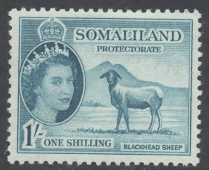 Somaliland Scott 135 - SG144, 1953 Elizabeth II 1/- MH*